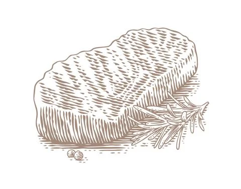 Drawing of stake Stock Illustration