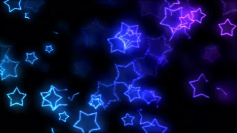 Drawing Star Shapes on Black Background Animation - Loop Rainbow Stock Footage 73268372