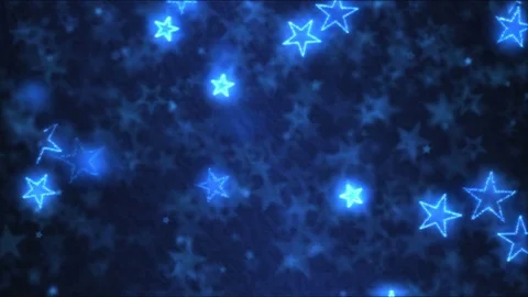 Drawing Star Shapes Motion Background Animation - Loop Blue Stock Footage 73264744