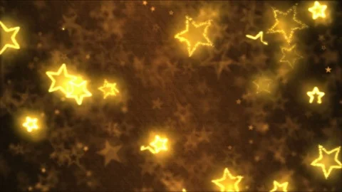 Drawing Star Shapes Motion Background Animation - Loop Golden Stock Footage 73265731