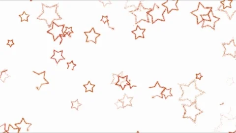 Drawing Star Shapes on White Background Animation - Loop Orange Stock Footage 73292735