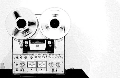 Drawing stereo Stock-Fotos