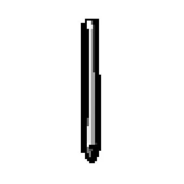 Drawing stylus pen game pixel art vector illustration Illustrazione stock