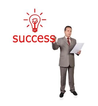 Drawing success Stock Photos