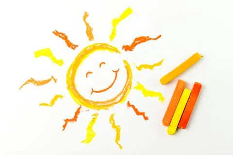 Drawing of sun Stock Photos