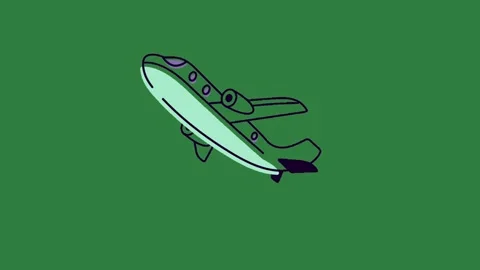 A drawing of surfboard on green background and screen with spaceship plane Stock Footage 335696487
