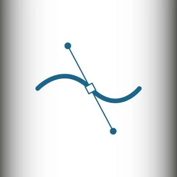 Drawing the symbol lines icon Stock Illustration