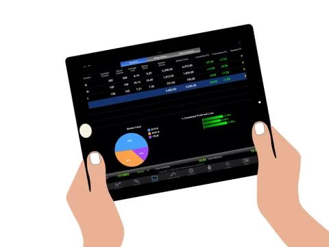 Drawing tablet Stock Illustration