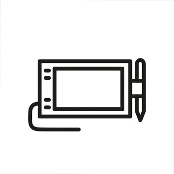 Drawing Tablet Illustrazione stock