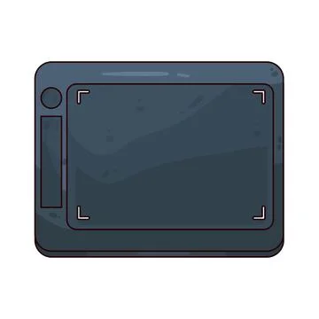 Drawing tablet illustration イラスト素材