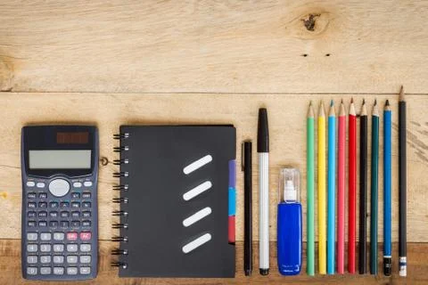 Drawing tools equipment Foto stock