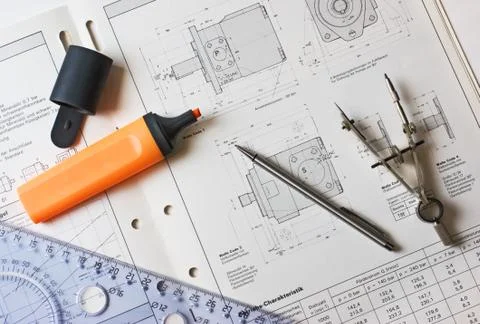 Drawing tools Stock Photos