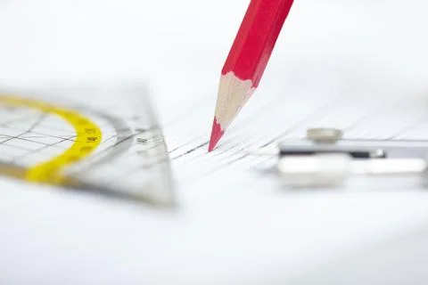 Drawing tools Stock Photos