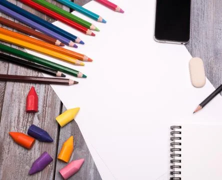 Drawing tools Stock Photos