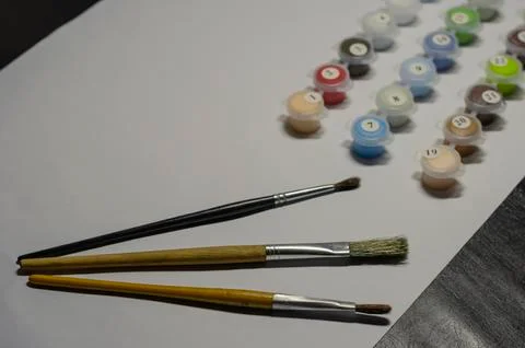 Drawing training, creative hobby, self-development concept. Stock Photos