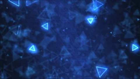 Drawing Triangle Shapes Motion Background Animation - Loop Blue Stock Footage 73078419