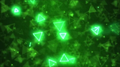 Drawing Triangle Shapes Motion Background Animation - Loop Green Stock Footage 73079264