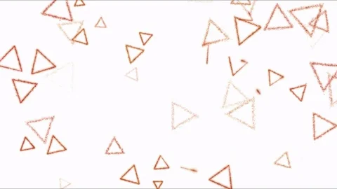 Drawing Triangle Shapes on White Background Animation - Loop Red Stock Footage 73109284