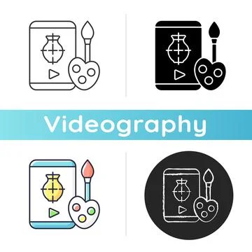 Drawing tutorials icon Illustrazione stock