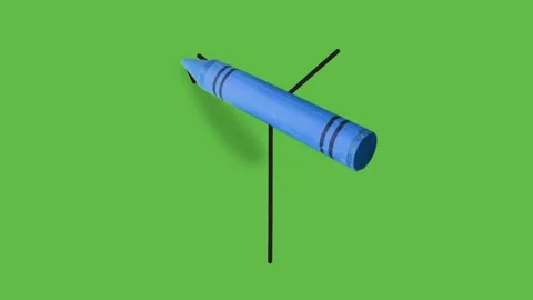 Drawing of two arrow shaped on green background Vidéo 135718791