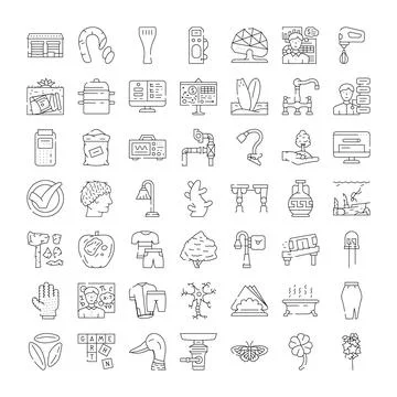 Drawing various objects, concepts, and abstract elements イラスト素材