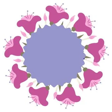 Drawing vector illustrations frame on the white background Stock Illustration