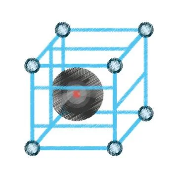 Drawing vr circular camera panorama Stock Illustration