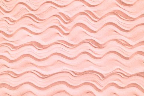 Drawing of waves on the sand on the beach, seamless pattern Stock Photos