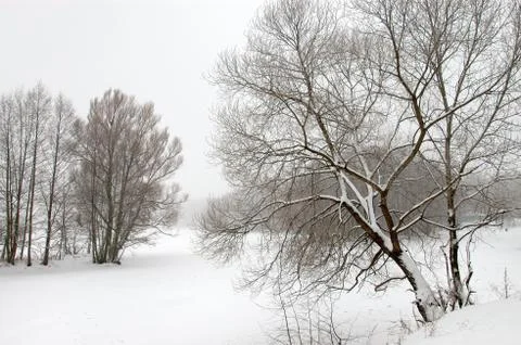 Drawing of winter Stock Photos