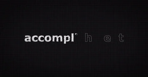 Drawing a word ACCOMPLISHMENT Stock Footage 60653161