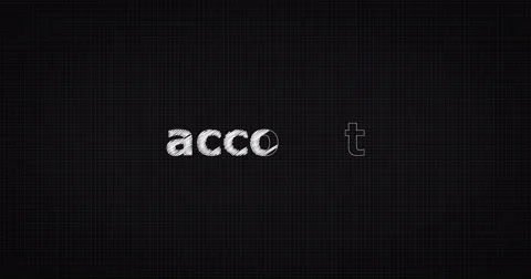 Drawing a word ACCOUNT Stock Footage 60653137