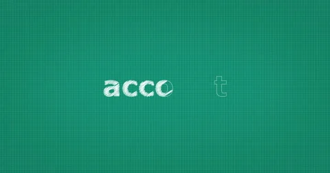Drawing a word ACCOUNT Stock Footage 60845326