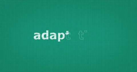 Drawing a word ADAPTATION Stock Footage 60845505