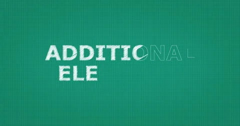Drawing a word ADDITIONAL ELECTIVES Video stock 61119624