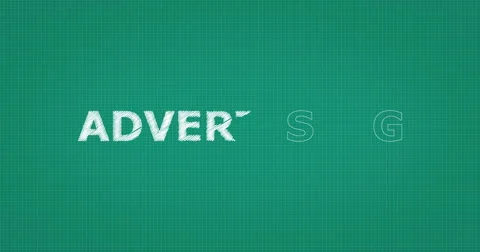 Drawing a word ADVERTISING Stock Footage 60845780