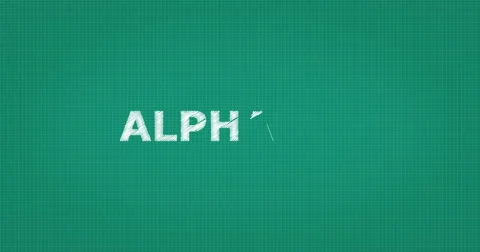Drawing a word ALPHABET Stock Footage 60845861
