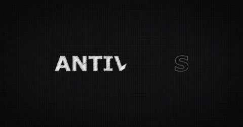 Drawing a word ANTIVIRUS Stock Footage 60609359