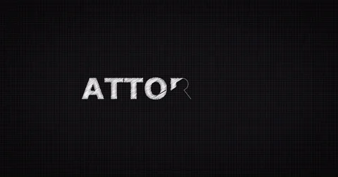 Drawing a word ATTORNEY Video stock 60697116