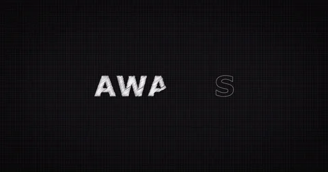 Drawing a word AWARDS 스톡 동영상 60609366