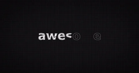 Drawing a word AWESOME 스톡 동영상 60654234