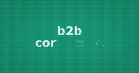 Drawing a word B2B COMMERCE Stock-Footage 60846158