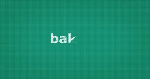 Drawing a word BAKERY Stock Footage 61139703