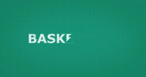 Drawing a word BASKETBALL Stock Footage 60846522