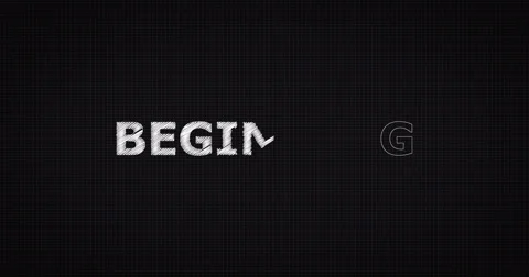 Drawing a word BEGINNING Stock-Footage 60609415