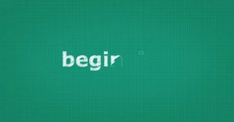 Drawing a word BEGINNING Stock Footage 60846546