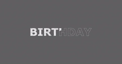 Drawing a word BIRTHDAY 库存影片 60575000