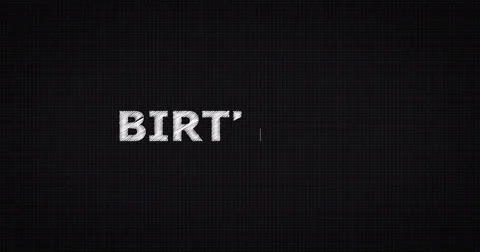 Drawing a word BIRTHDAY Stock Footage 60609441