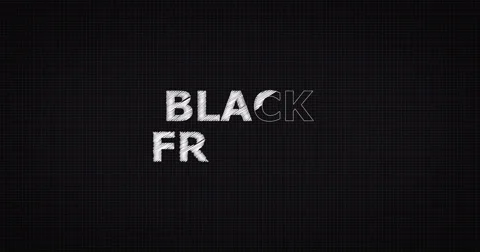 Drawing a word BLACK FRIDAY Stock Footage 60609450