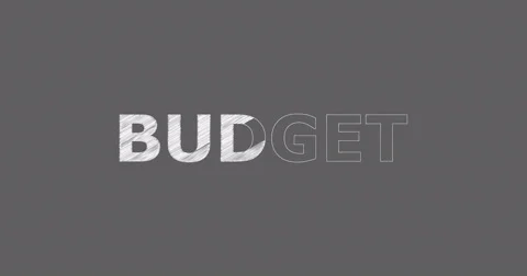 Drawing a word BUDGET 動画素材 60485900