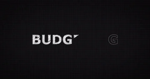 Drawing a word BUDGETING Video stock 60640344